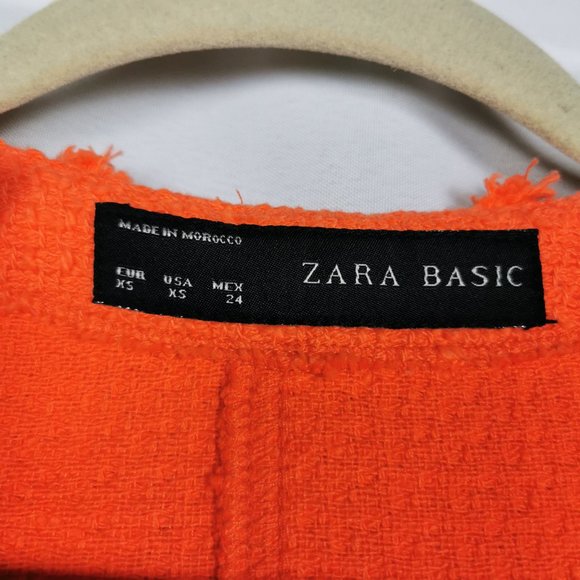 Zara Tweed Business Casual Cardigan Blazer - Picture 4 of 5